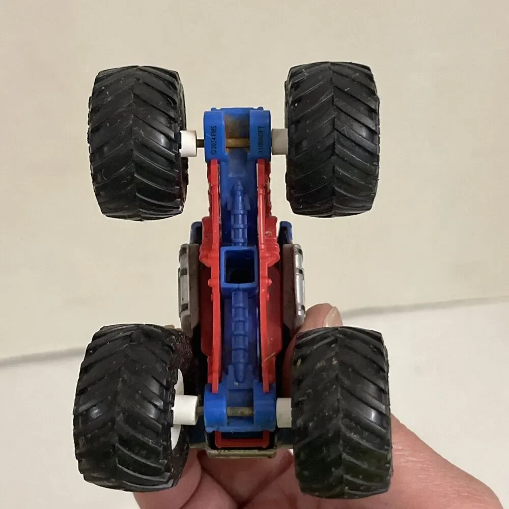 Monster Jam Lucas Stabilizer Red White Hubs Loose Truck 1/64 Diecast
